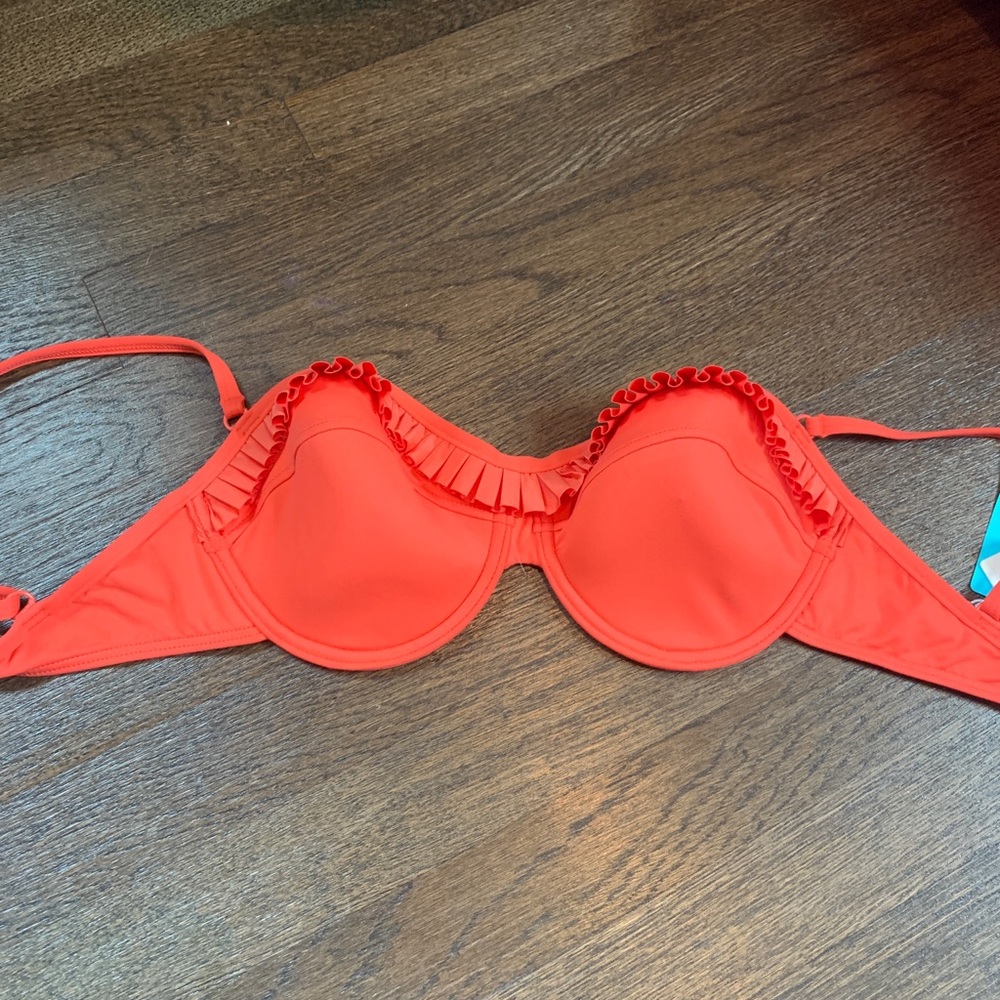 orange bikini top
